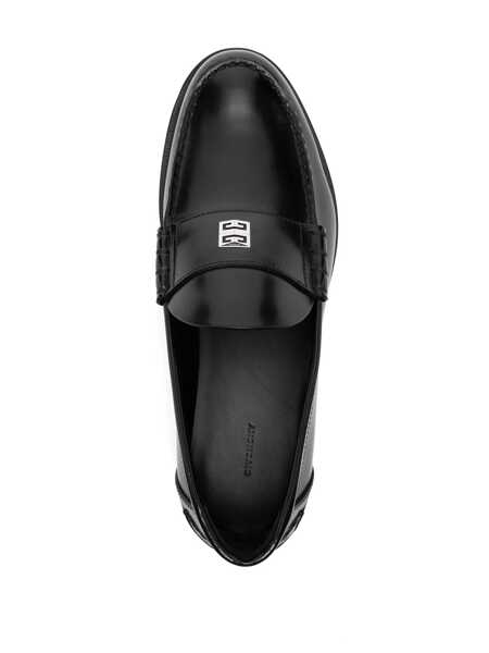 Mocasini Givenchy Black Loafers With 4G Detail In Leather Man Black Barbati (BM 12280668) 4