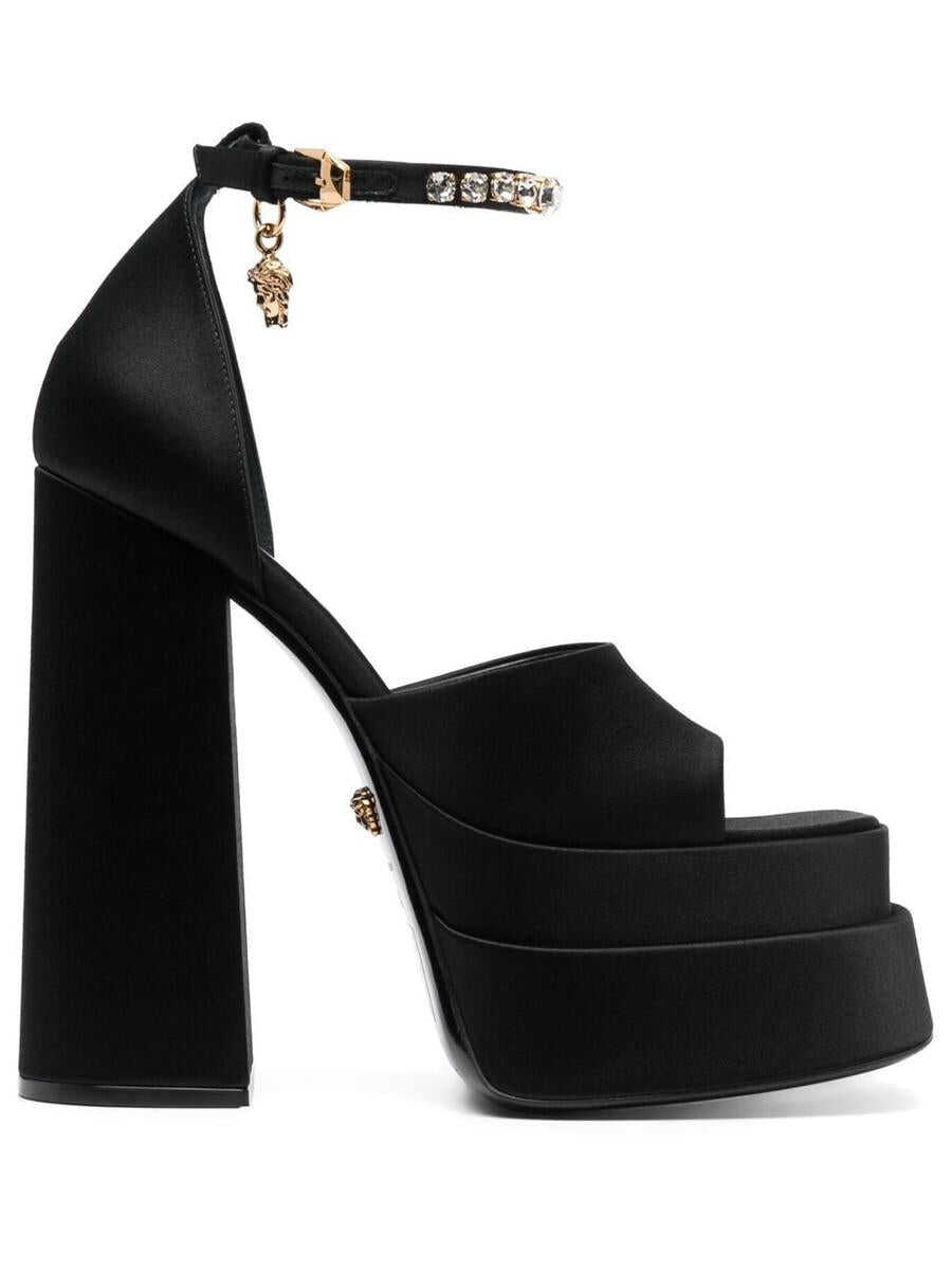 Versace Versace Sandals BLACK-VERSACE GOLD