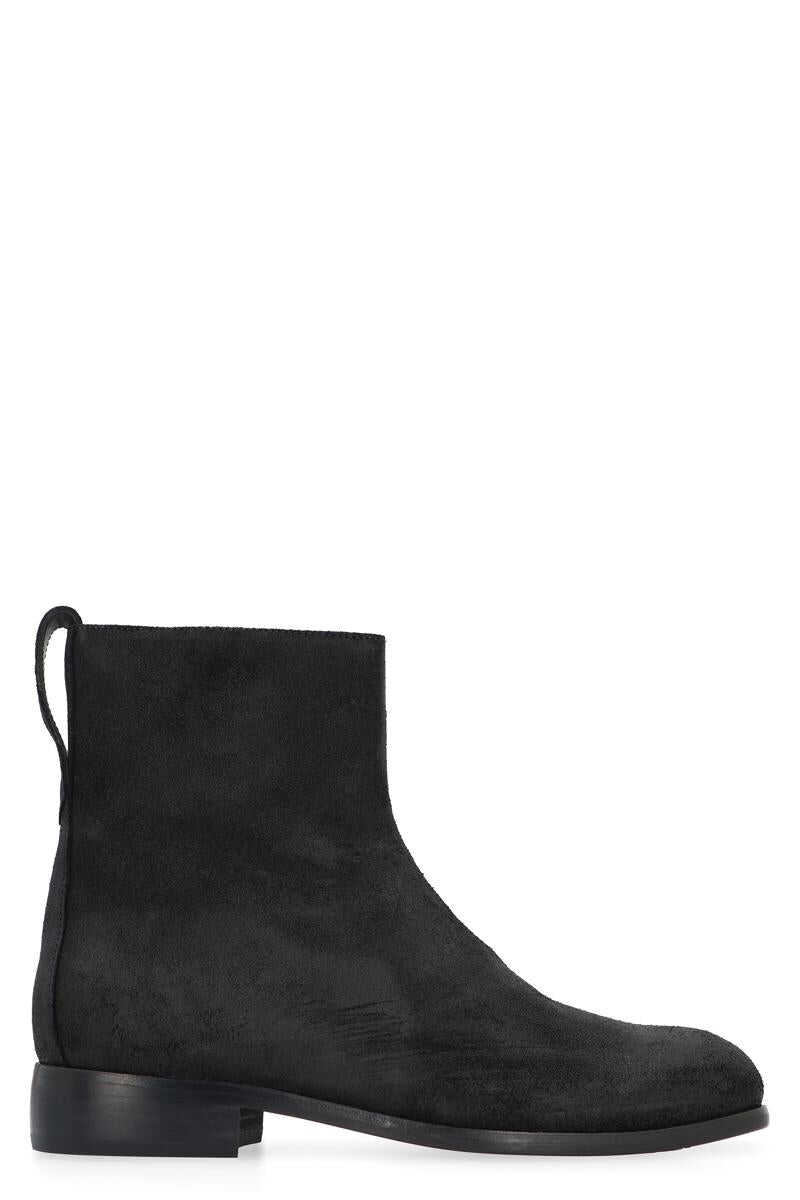 OUR LEGACY OUR LEGACY MICHAELIS SUEDE ANKLE BOOTS BLACK