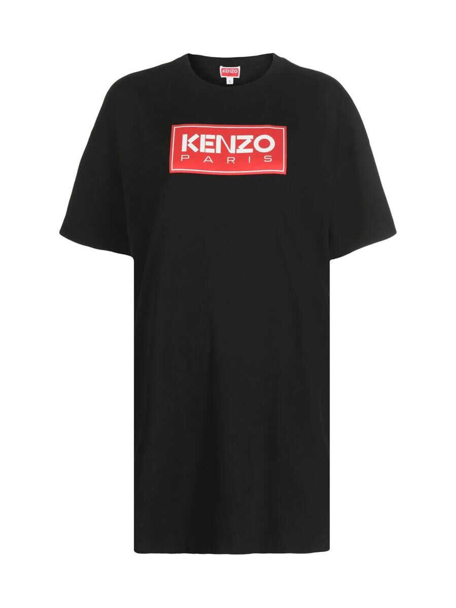 Kenzo KENZO Box Logo T-Shirt Dress BLACK
