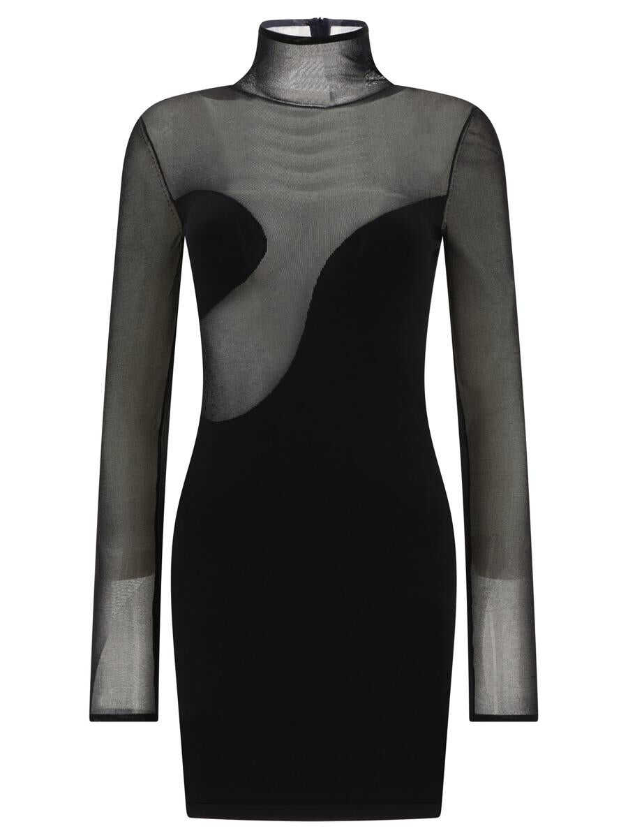 NENSI DOJAKA NENSI DOJAKA Asymmetric dress BLACK