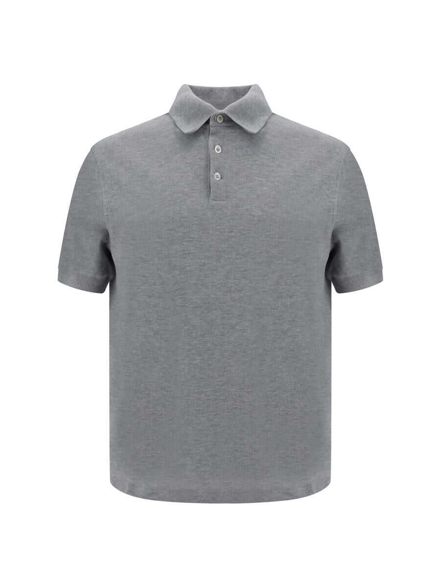 Brunello Cucinelli BRUNELLO CUCINELLI POLO SHIRTS GRIGIO