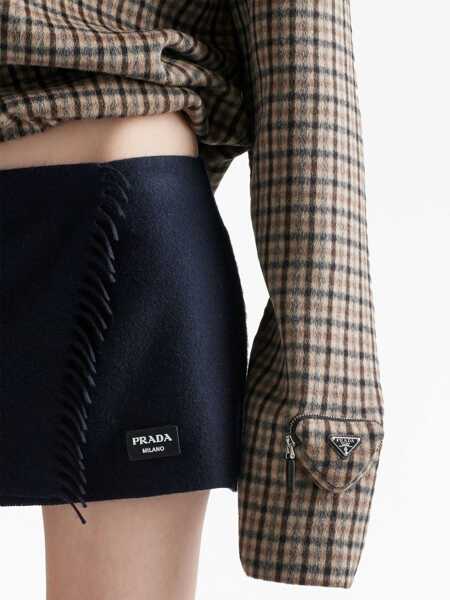 Pulovere Prada Prada Checked Cashgora Sweater Beige Femei (BM 12302757) 5