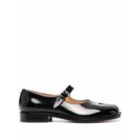 Balerini Maison Margiela Black Leather Tabi Flats Femei