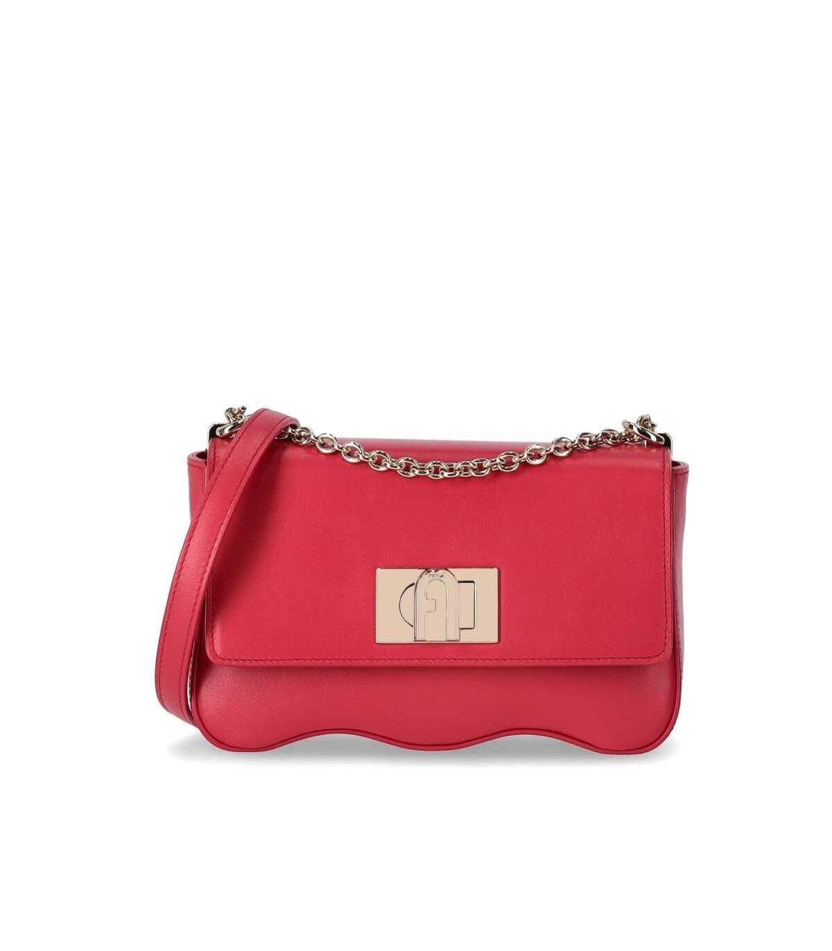 Furla FURLA 1927 MINI WAVE RED CROSSBODY BAG Red