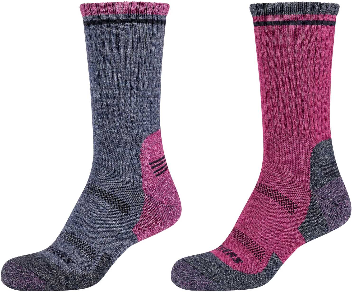 SKECHERS 2PPK Women Trail Wool Socks Pink