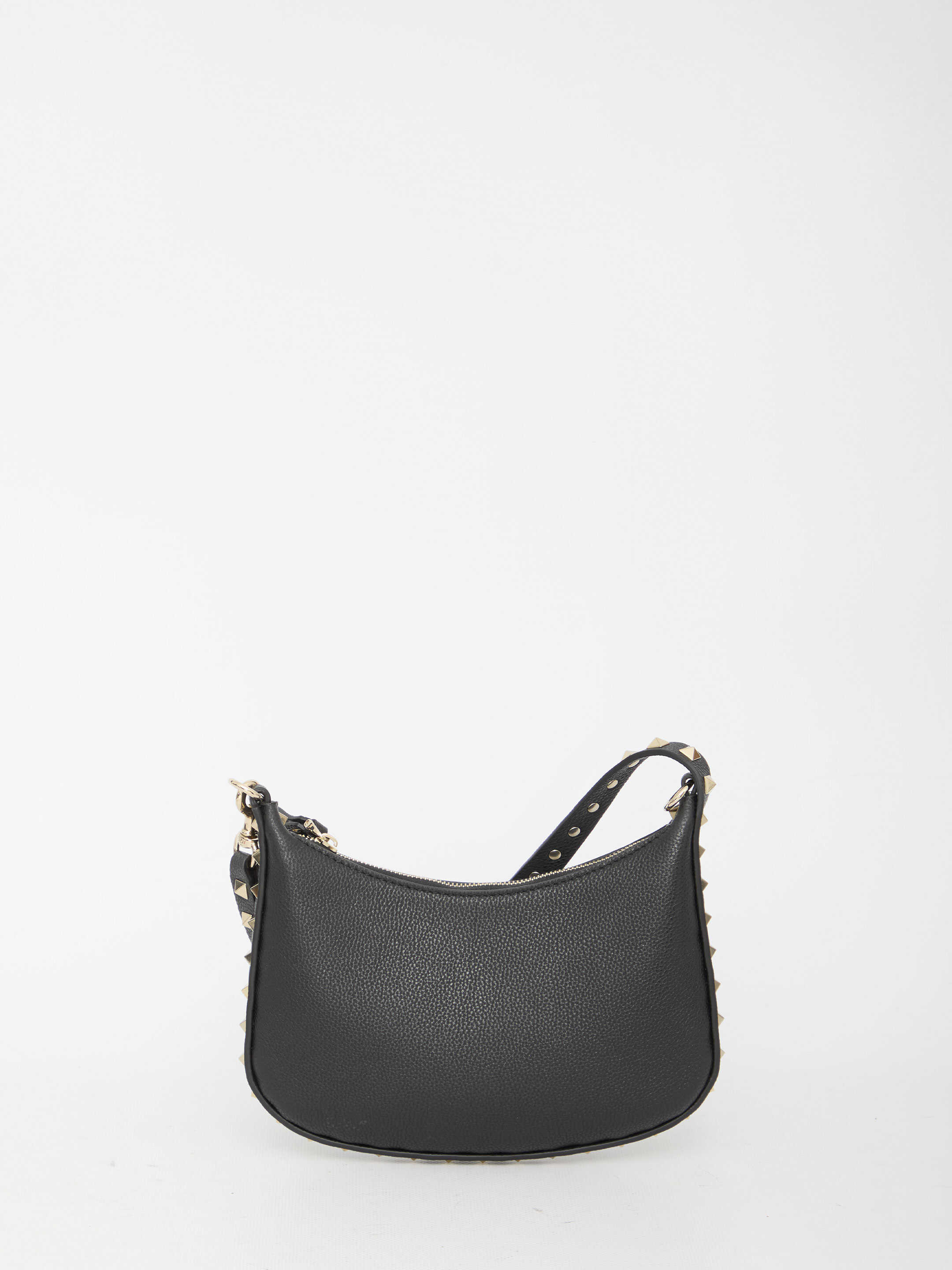 Valentino Garavani Mini Hobo Rockstud Bag BLACK