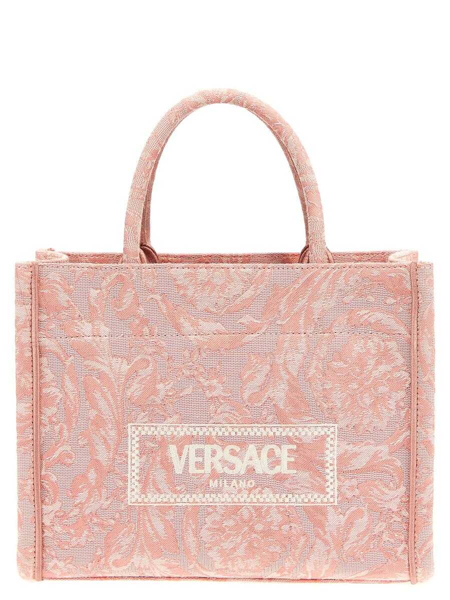 Versace VERSACE \'Athena\' small shopping bag PINK