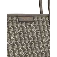 Genti de mana Tory Burch Dama - Genti de mana Tory Burch Ever Ready Grey Tote Bag With Logo Patch On The Front And All-Over Double T Motif In Cotton Woman GREY Femei (BM 12309858) - B-mall.ro