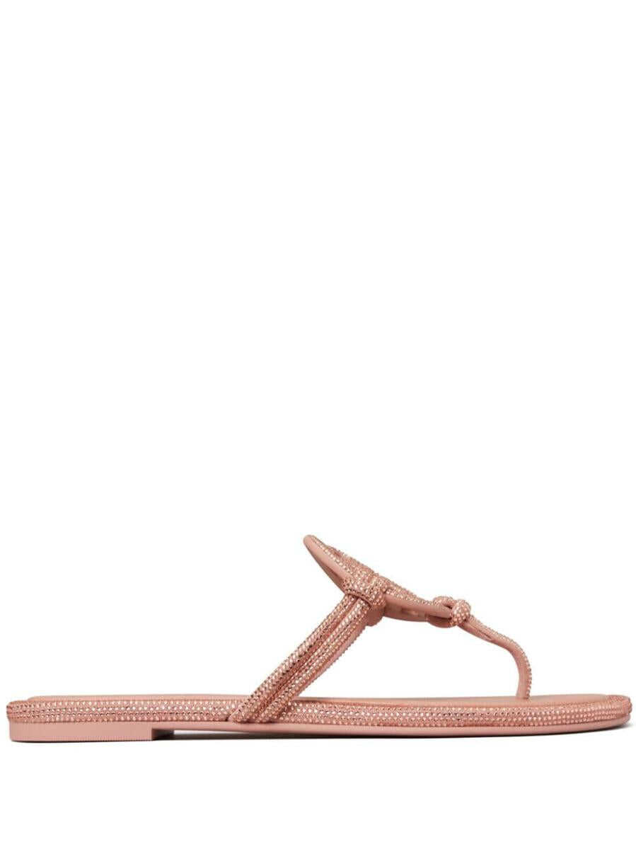 Poze Tory Burch TORY BURCH Miller leather thong sandals PINK
