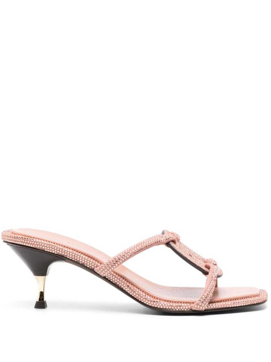 Poze Tory Burch TORY BURCH Miller leather heel sandals LILAC