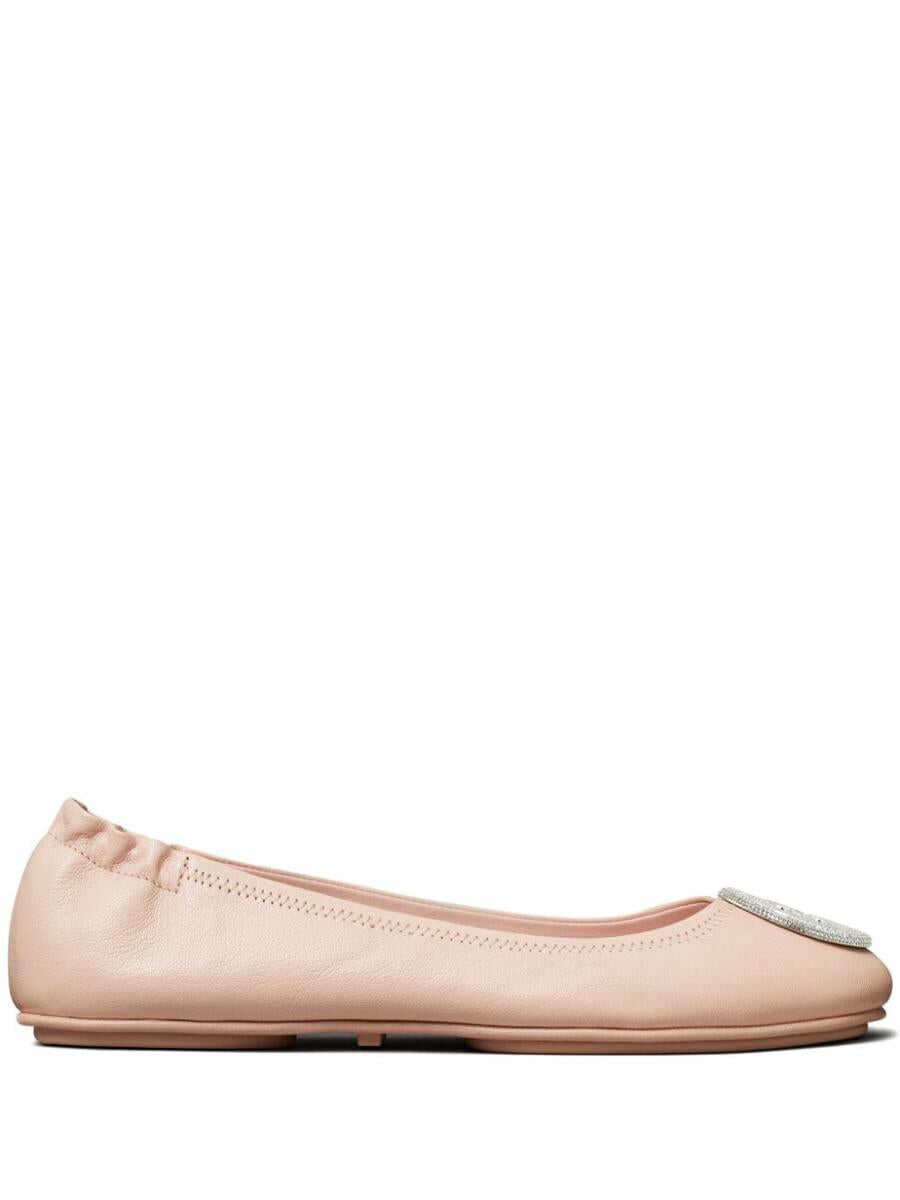 Tory Burch TORY BURCH Minnie leather ballet flats POWDER