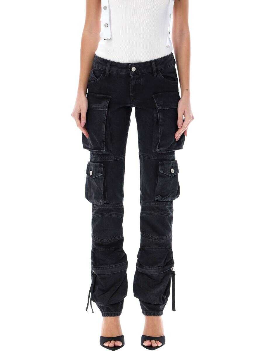 THE ATTICO THE ATTICO \'\'Essie\'\' cargo jeans BLACK