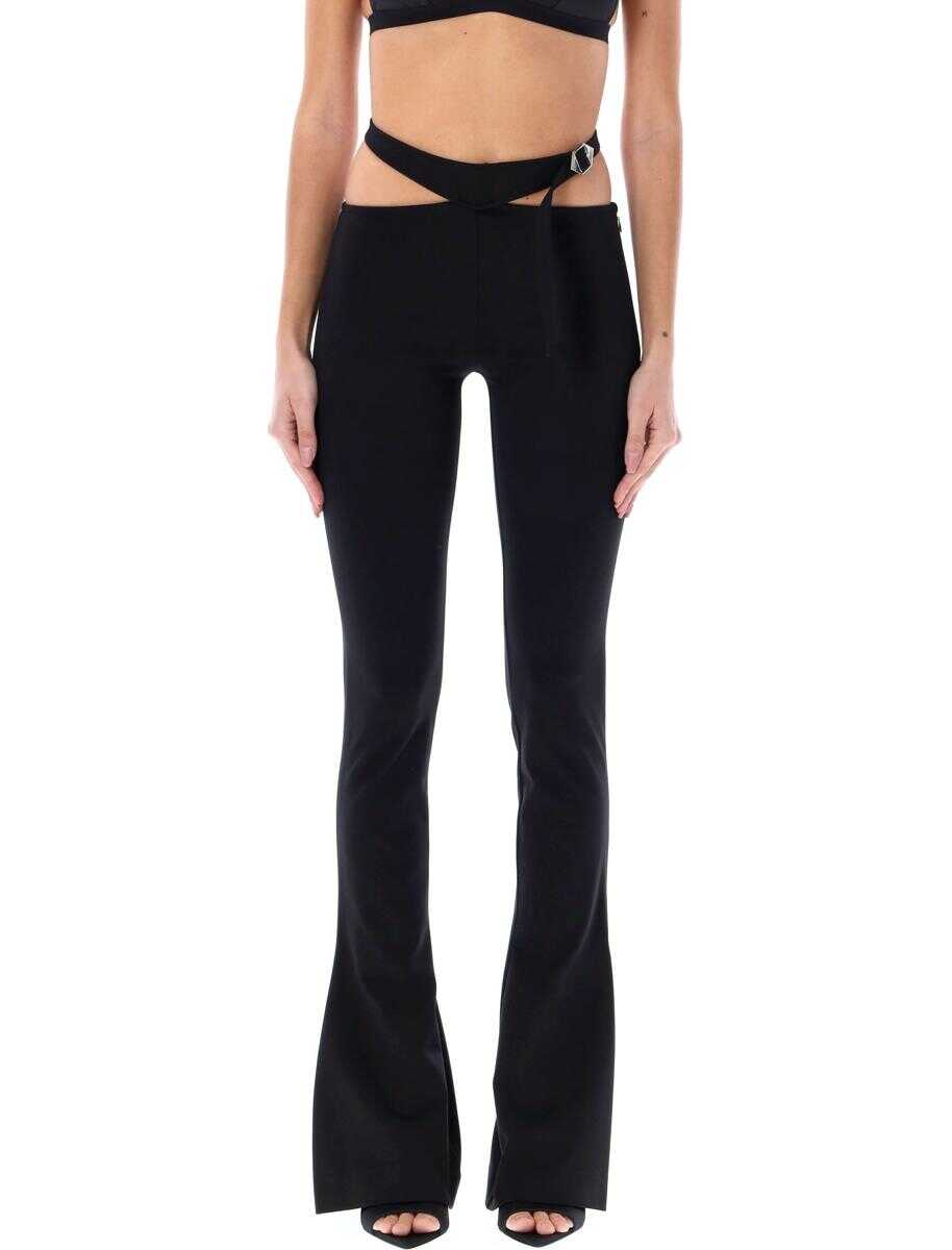 THE ATTICO THE ATTICO Belted long pants BLACK