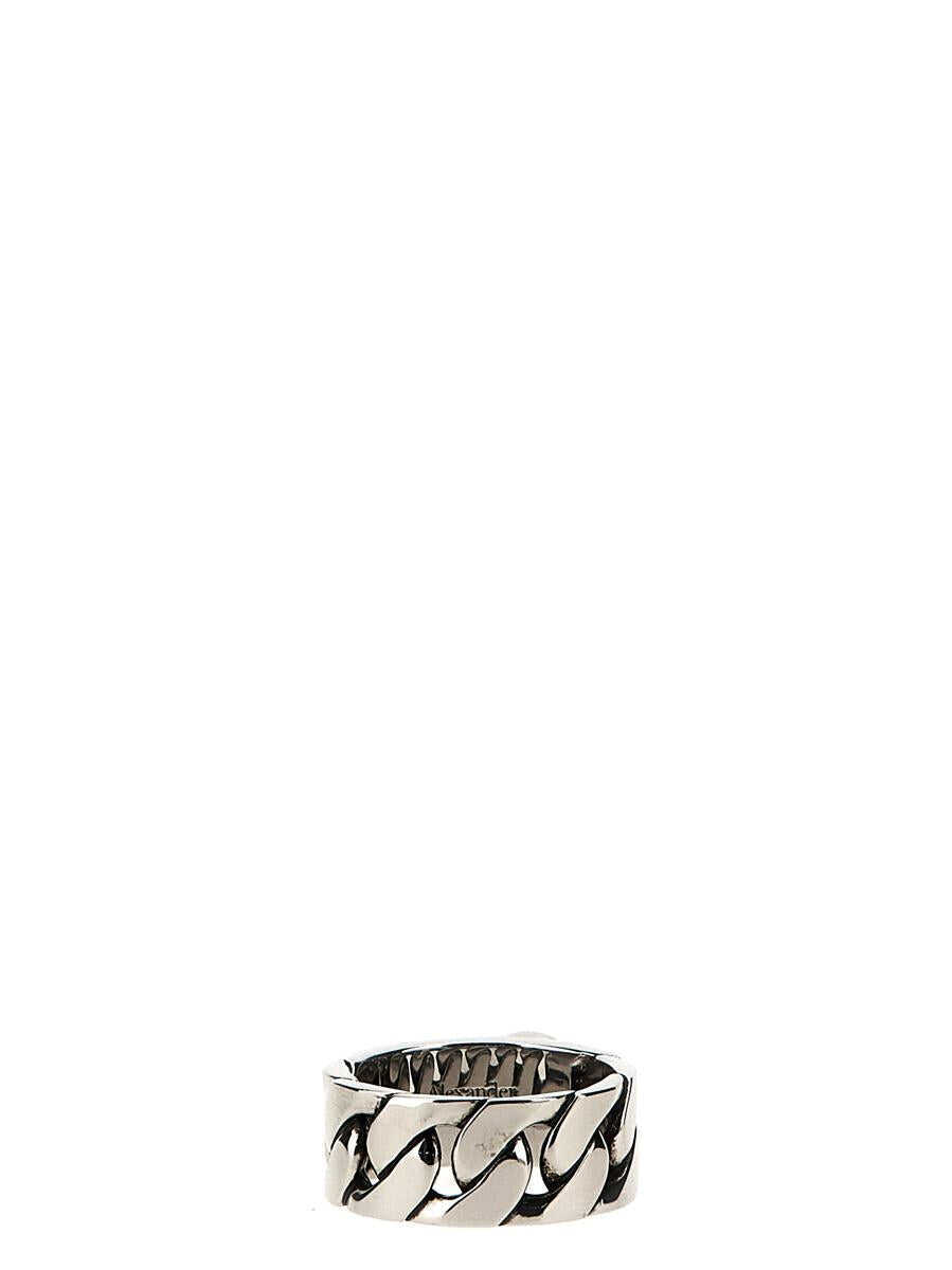Bijuterii Alexander McQueen Alexander McQueen Perla Skull Ring SILVER Barbati (BM 12312999) 3