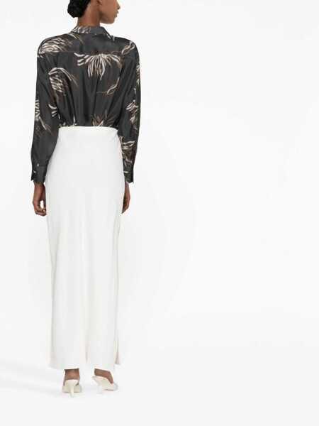 Fuste Brunello Cucinelli Brunello Cucinelli Line Blend Long Skirt WHITE Femei (BM 12320358) 4