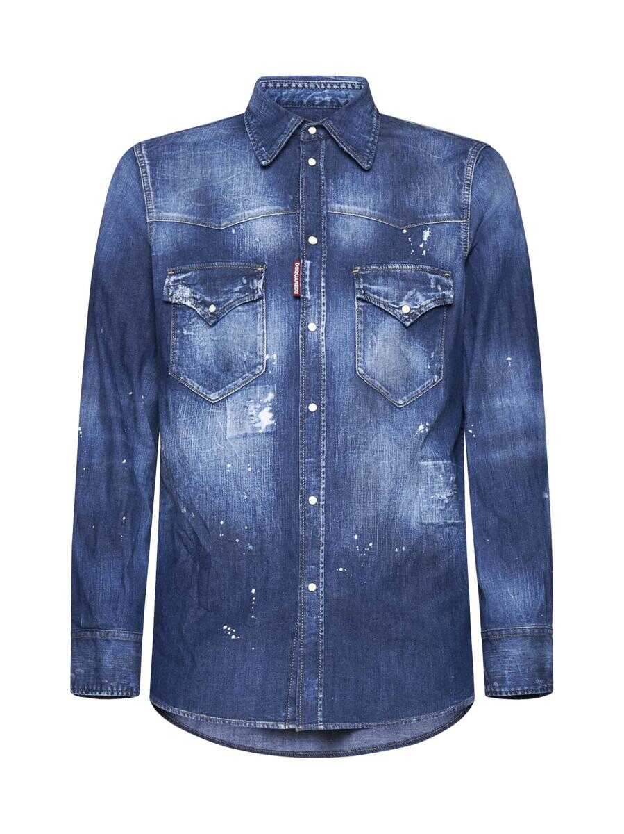 DSQUARED2 Dsquared2 Shirts BLUE