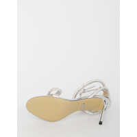 Sandale Dama - Sandale MACH & MACH Double Bow Sandals SILVER Femei (BM 12324921) - B-mall.ro
