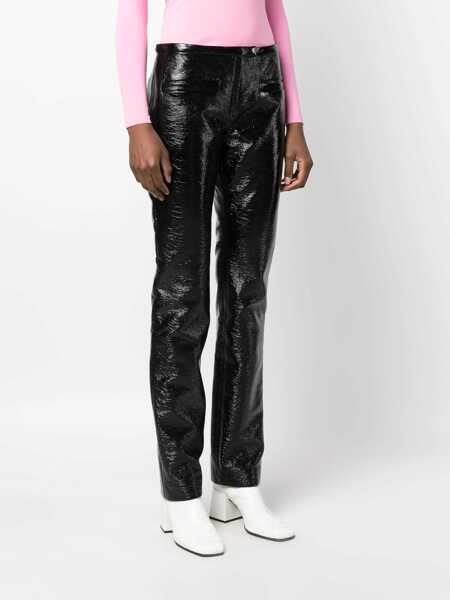 Pantaloni casual COURRGES Courrges Tube Vinyl Tailored Pant Clothing Black Femei (BM 12337062) 3