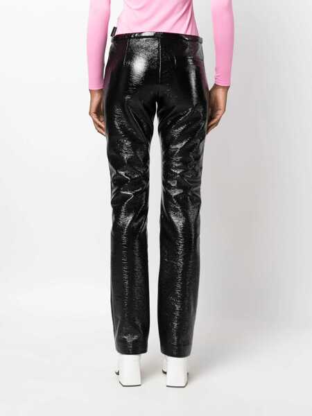 Pantaloni casual COURRGES Courrges Tube Vinyl Tailored Pant Clothing Black Femei (BM 12337062) 4