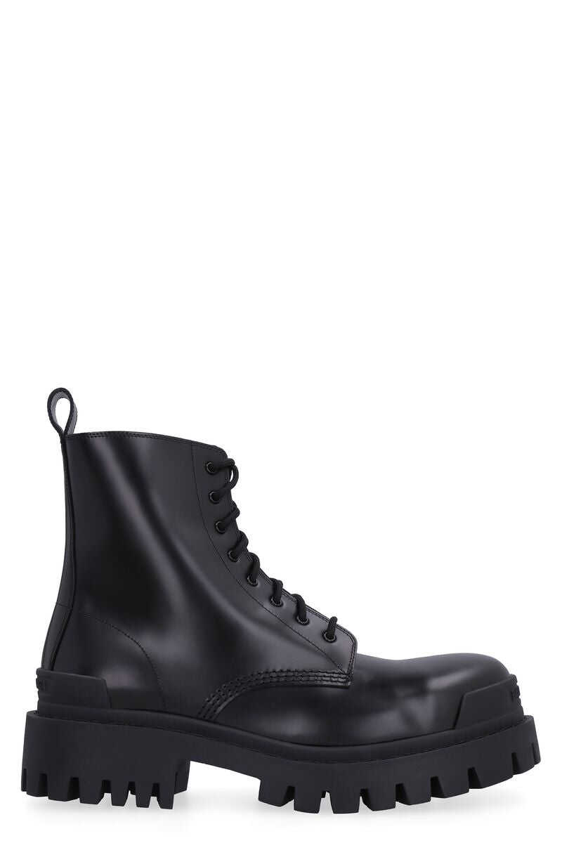 Balenciaga BALENCIAGA STRIKE 20MM LACE-UP BOOT SHOES BLACK