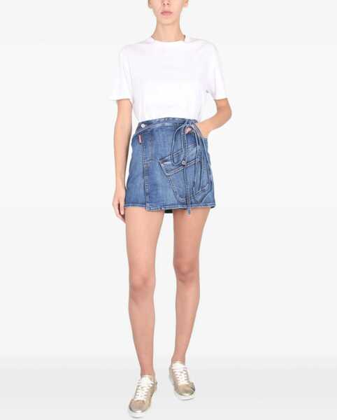 Fuste casual DSQUARED2 Skirt With Pocket BLUE Femei (BM 12342897) 2
