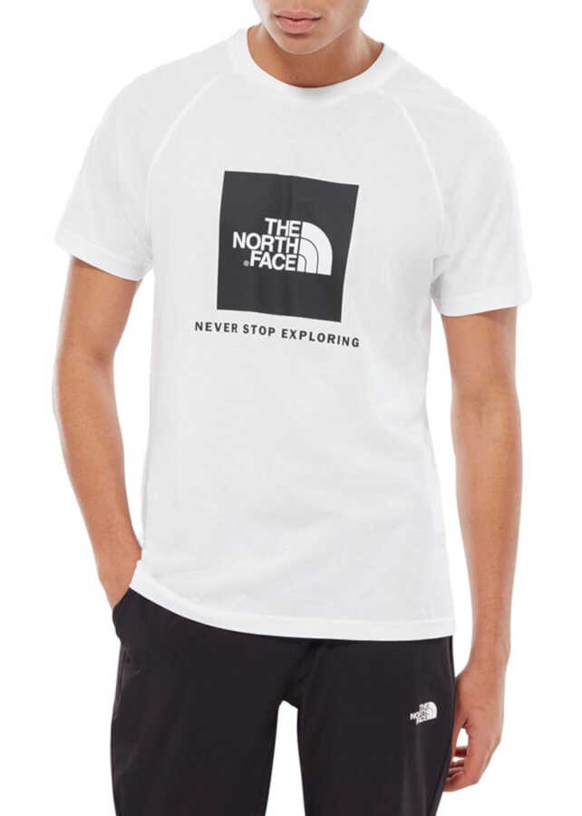 The North Face M Ss Rag Red Box Tee biały