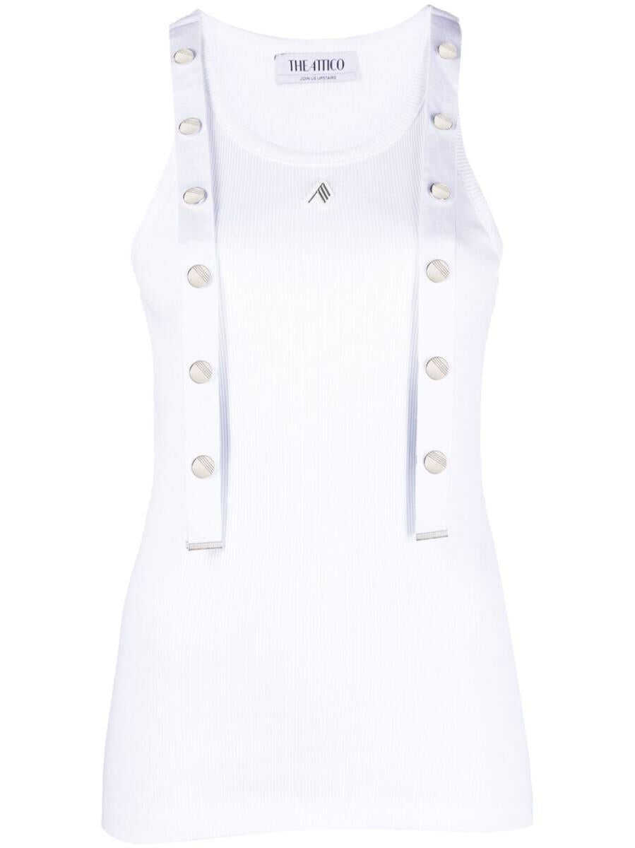 THE ATTICO THE ATTICO Ribbed top WHITE