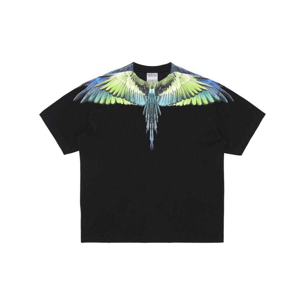 Marcelo Burlon MARCELO BURLON COUNTY OF MILAN T-SHIRTS BLACK/GREEN