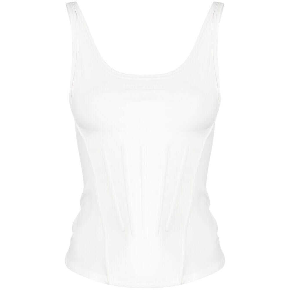 MUGLER MUGLER TOPS WHITE