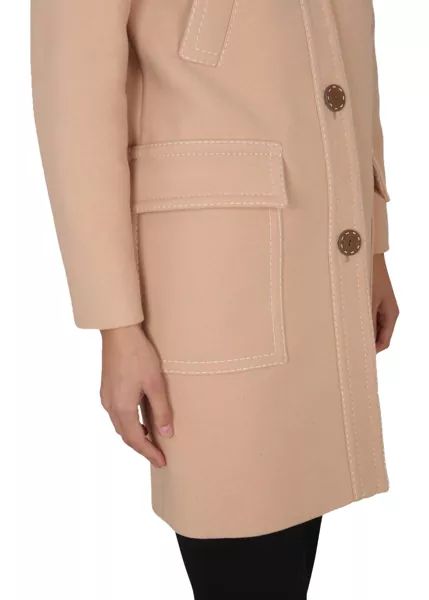 Paltoane LOVE Moschino Virgin Wool Coat BEIGE Femei (BM 12348387) 4