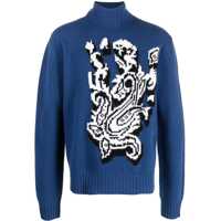 Pulovere Inlaid Jacquard Turtleneck Sweater Barbati