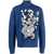 ETRO Inlaid Jacquard Turtleneck Sweater BLUE