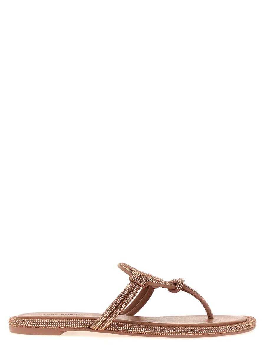 Poze Tory Burch TORY BURCH 'Miller Knotted Pave' sandals PINK