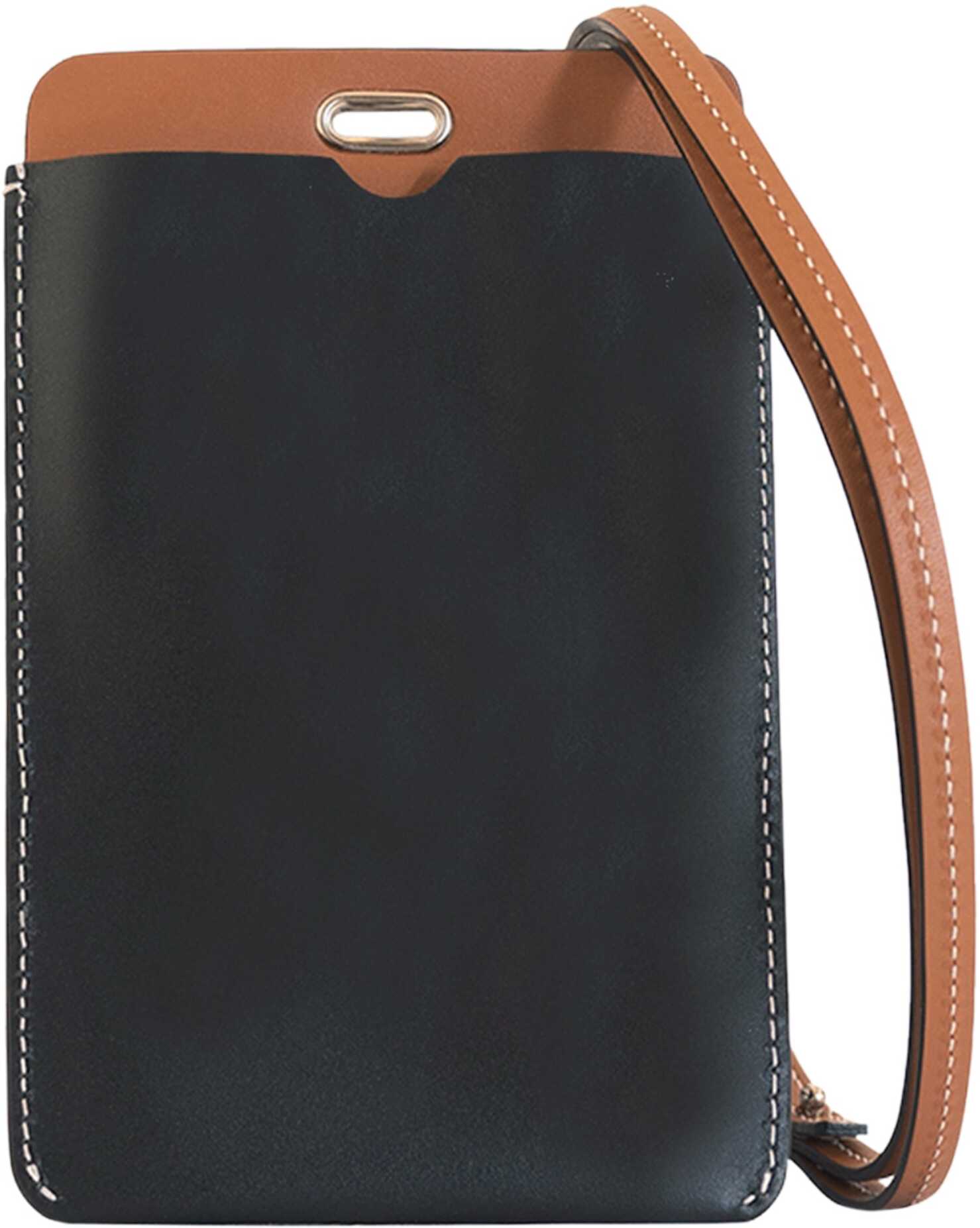 JW Anderson Card Holder With Cell Phone Holder BLACK