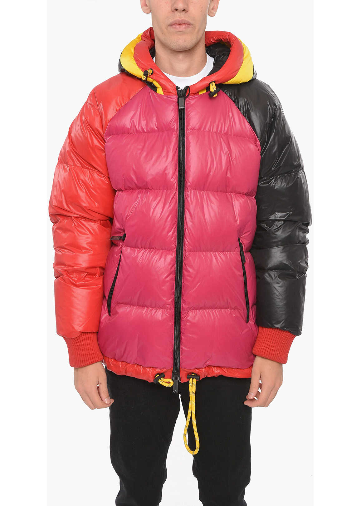 DSQUARED2 Nylon Down Jacket With Back Print* Pink