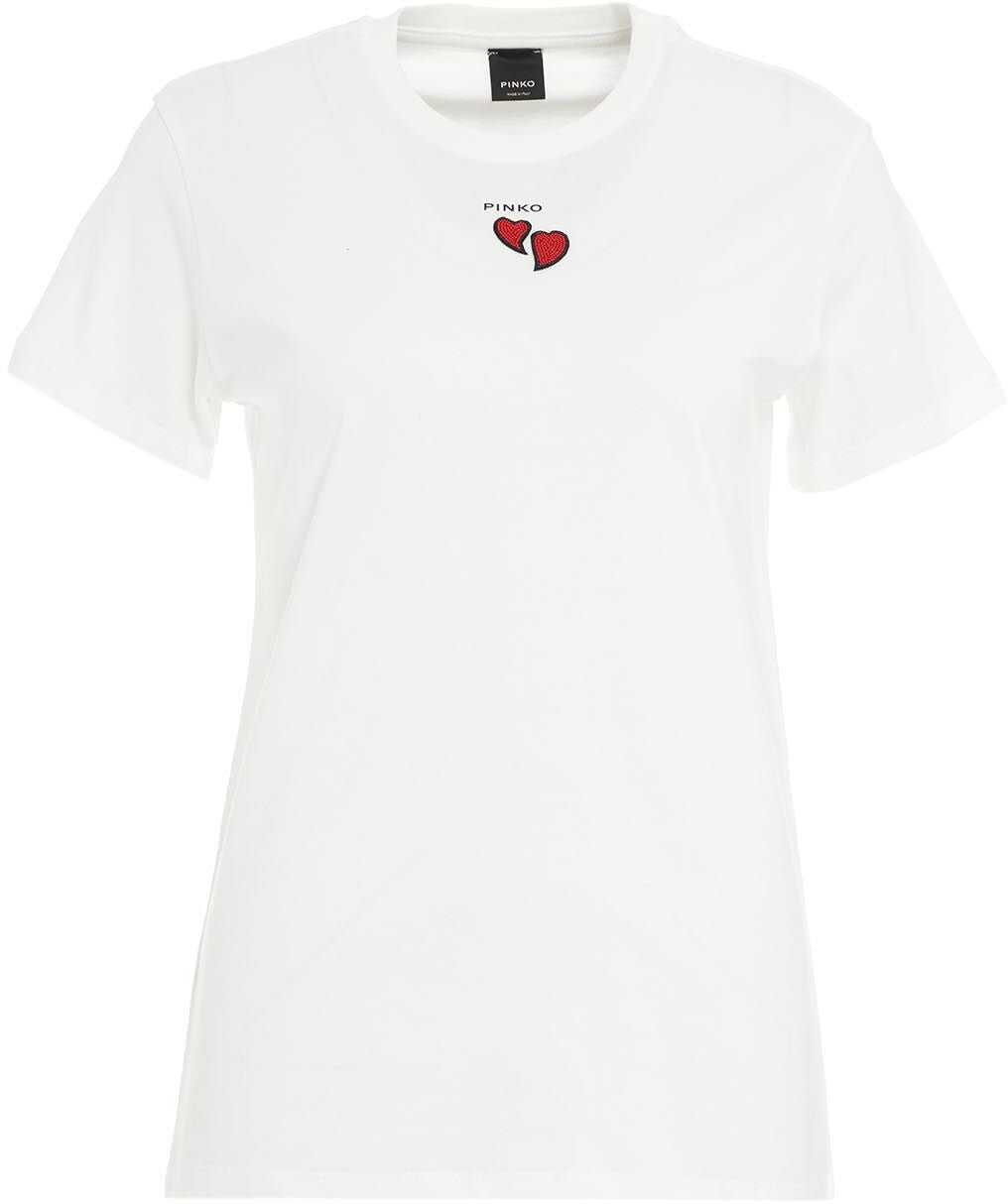 Pinko T-shirt with embroidered logo White