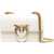 Pinko Love One Mini Shoulder Bag BIANCO SETA-ANTIQUE GOLD