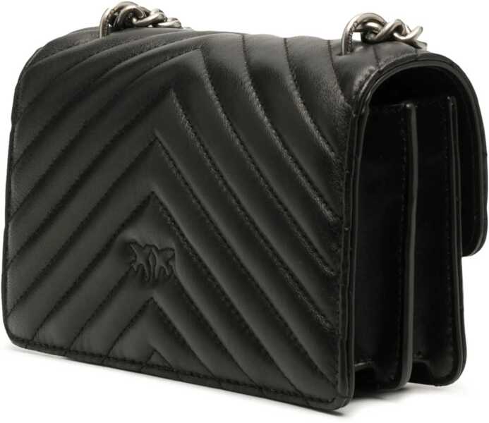 Genti de umar Pinko Mini Love Shoulder Bag NERO-OLD SILVER Femei (BM 12349548) 3