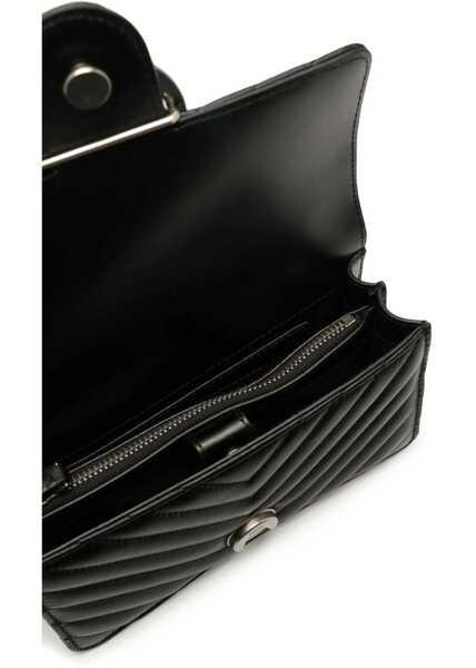 Genti de umar Pinko Mini Love Shoulder Bag NERO-OLD SILVER Femei (BM 12349548) 5