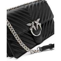 Genti de umar Pinko Dama - Genti de umar Pinko Love One Classic Shoulder Bag NERO-OLD SILVER Femei (BM 12349554) - B-mall.ro