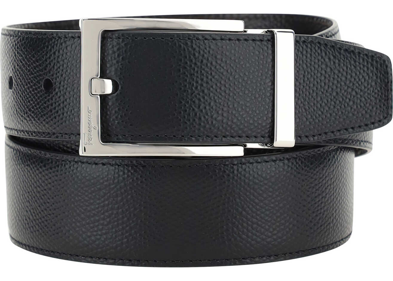 Ferragamo Reversible Belt NERO HICKORY