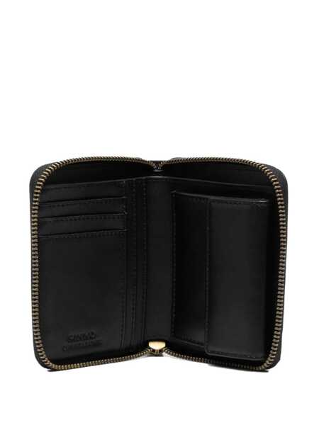 Portofele Pinko Black Zip-Around Wallet With Love Birds Detail In Leather Woman Black Femei (BM 12350025) 3
