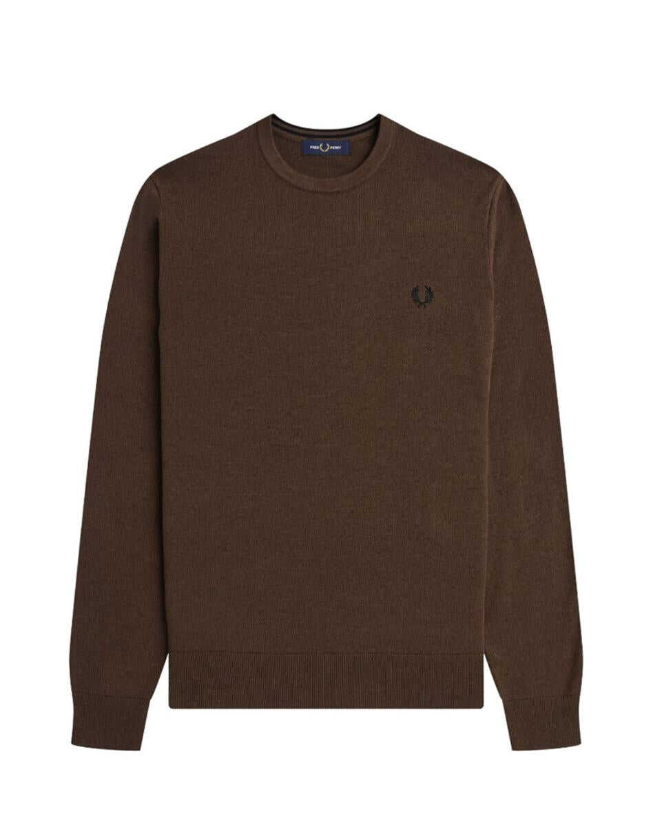 Fred Perry FRED PERRY O-NECK JUMPERS BROWN