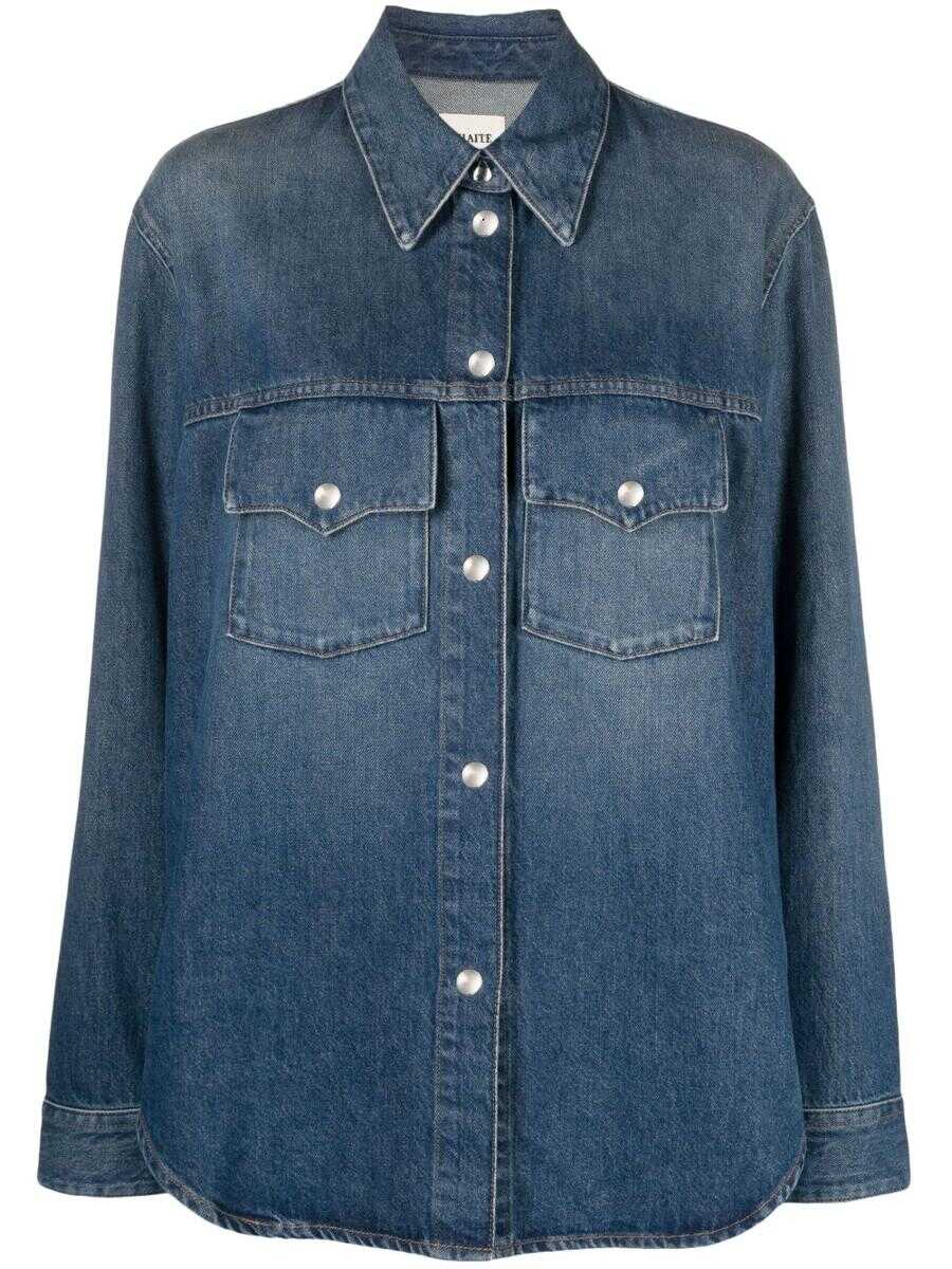 Khaite KHAITE Jinn denim shirt CLEAR BLUE