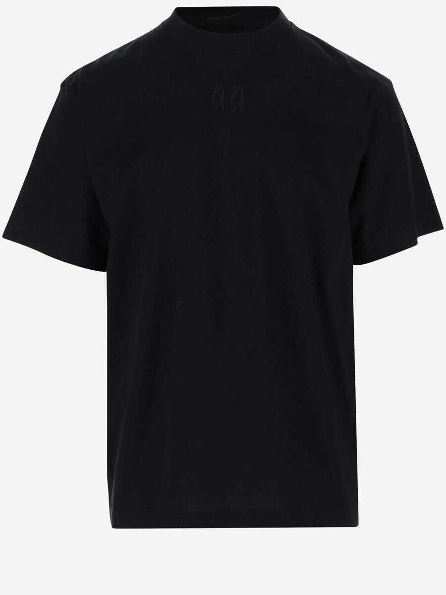 M44 LABEL GROUP M44 LABEL GROUP COTTON T-SHIRT WITH LOGO NERO