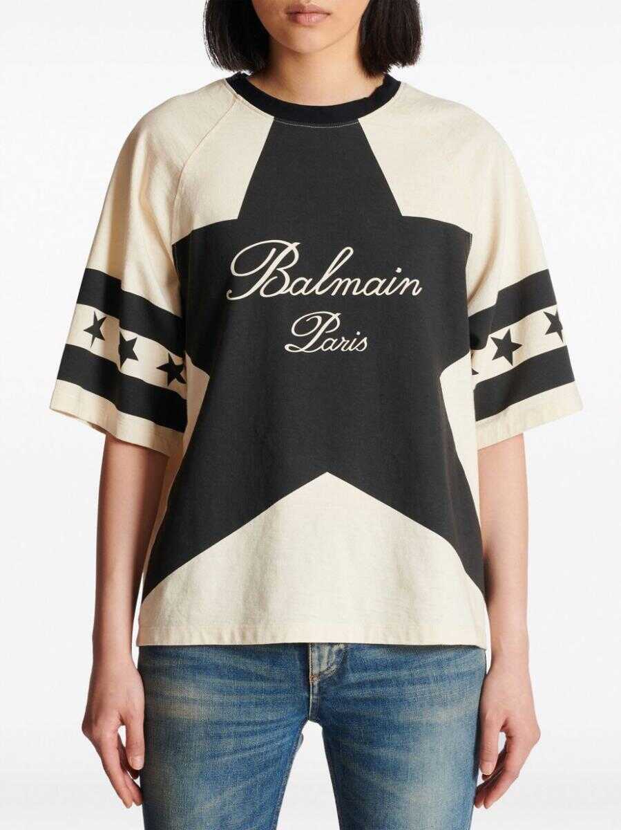 Balmain Balmain T-shirts and Polos WHITE