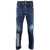 DSQUARED2 Distressed Tidy Baker Denims With Dark Wash 17Cm Blue