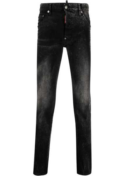 Blugi drepti DSQUARED2 Gradient Effect Cool Guy Denims 18Cm Black Barbati (BM 12354615) 1