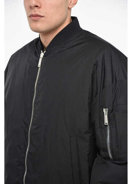 Bomber jacket DSQUARED2 Pinted On The Wave Bomber Jacket With Zipped Detail Black Barbati (BM 12354831) 3